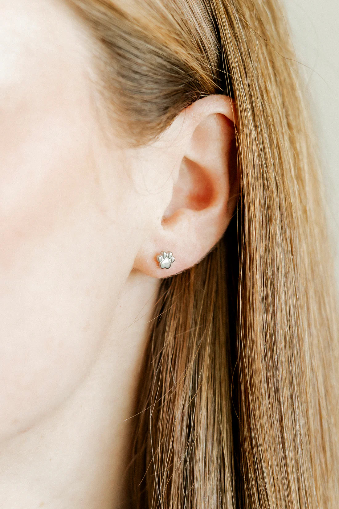 Paw Print Studs
