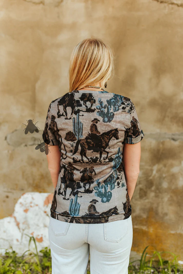 Dust It Off Cowboy Tee