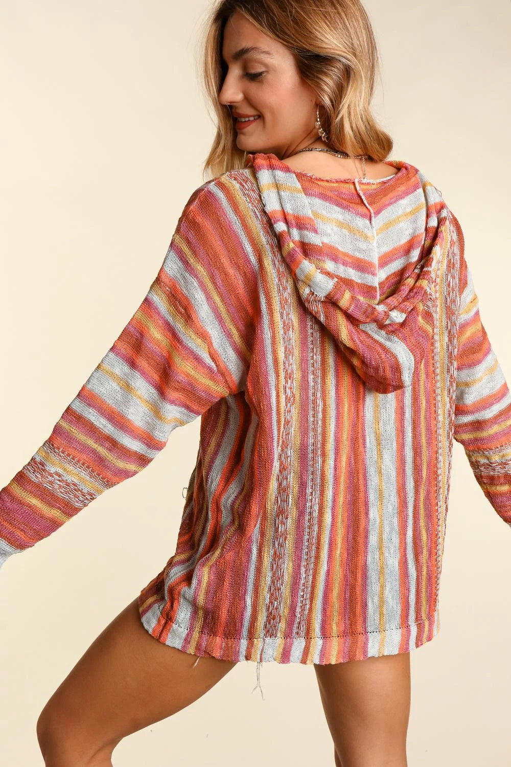 Light-weight Striped Hoodie