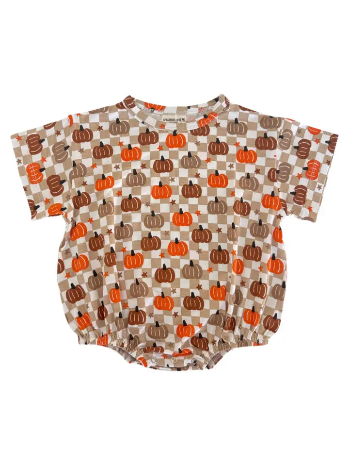 Checkerboard Pumpkin T-Shirt Bubble