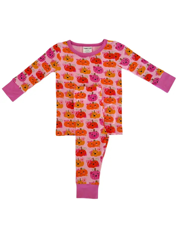 Pumpkin Girlies, Long Sleeve 2-piece Set