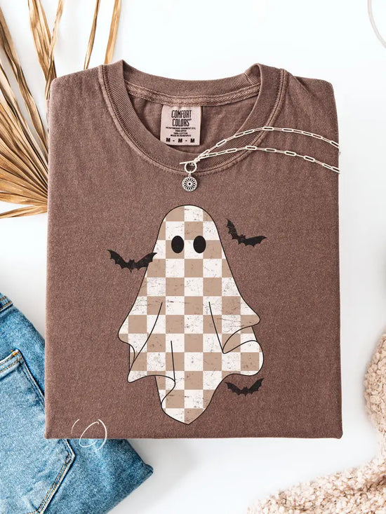 Checkered Ghost Graphic Tee