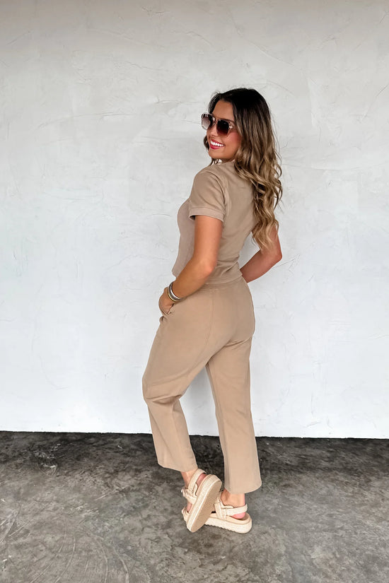 Stay In Crop Pant Set