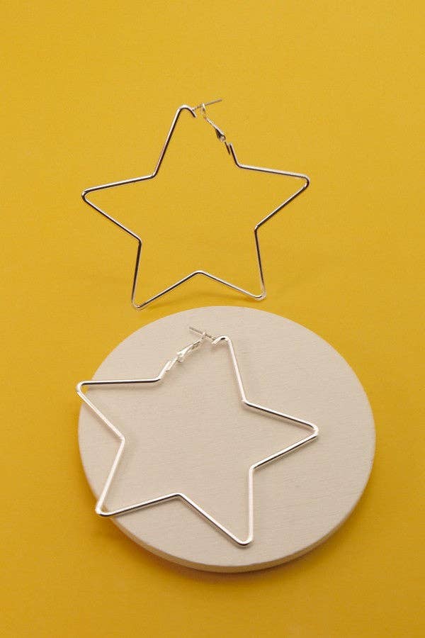 Large Star Hoops