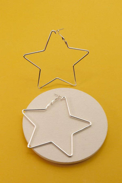 Large Star Hoops