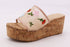 Women Cork Platform Wide Band Sandals