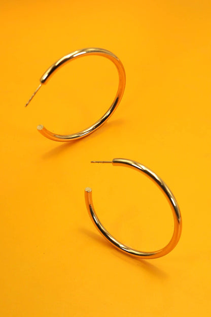 18K Stainless Steel Tarnish Free Waterproof Hoop
