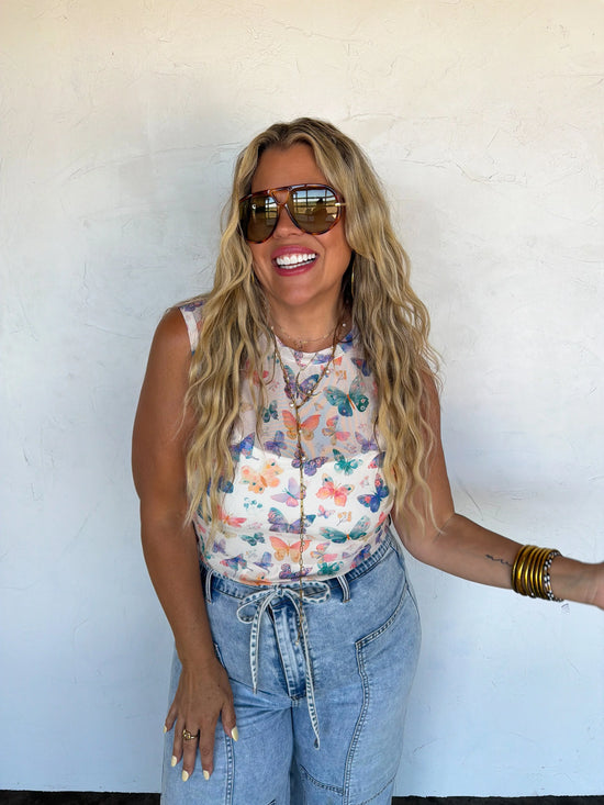 Butterfly Mesh Tank