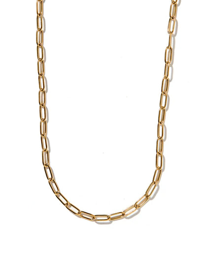 Gold Paperclip Necklace