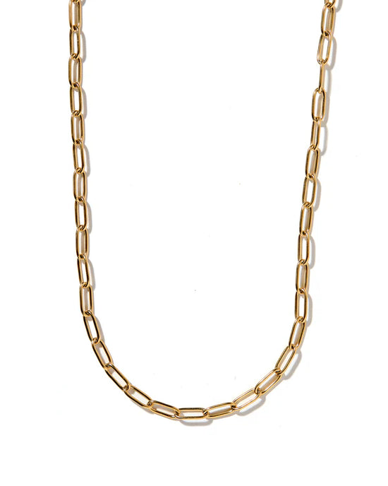 Gold Paperclip Necklace
