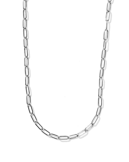 Silver Paperclip Necklace