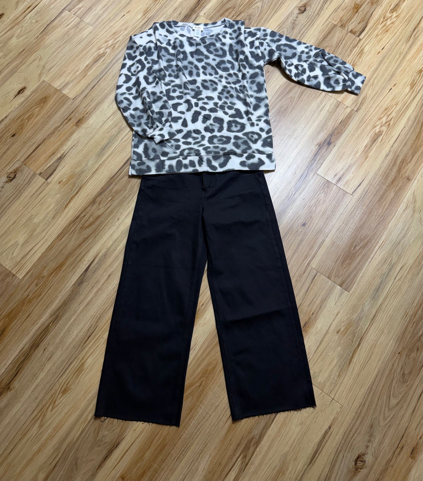 Leopard Wide Neck Top