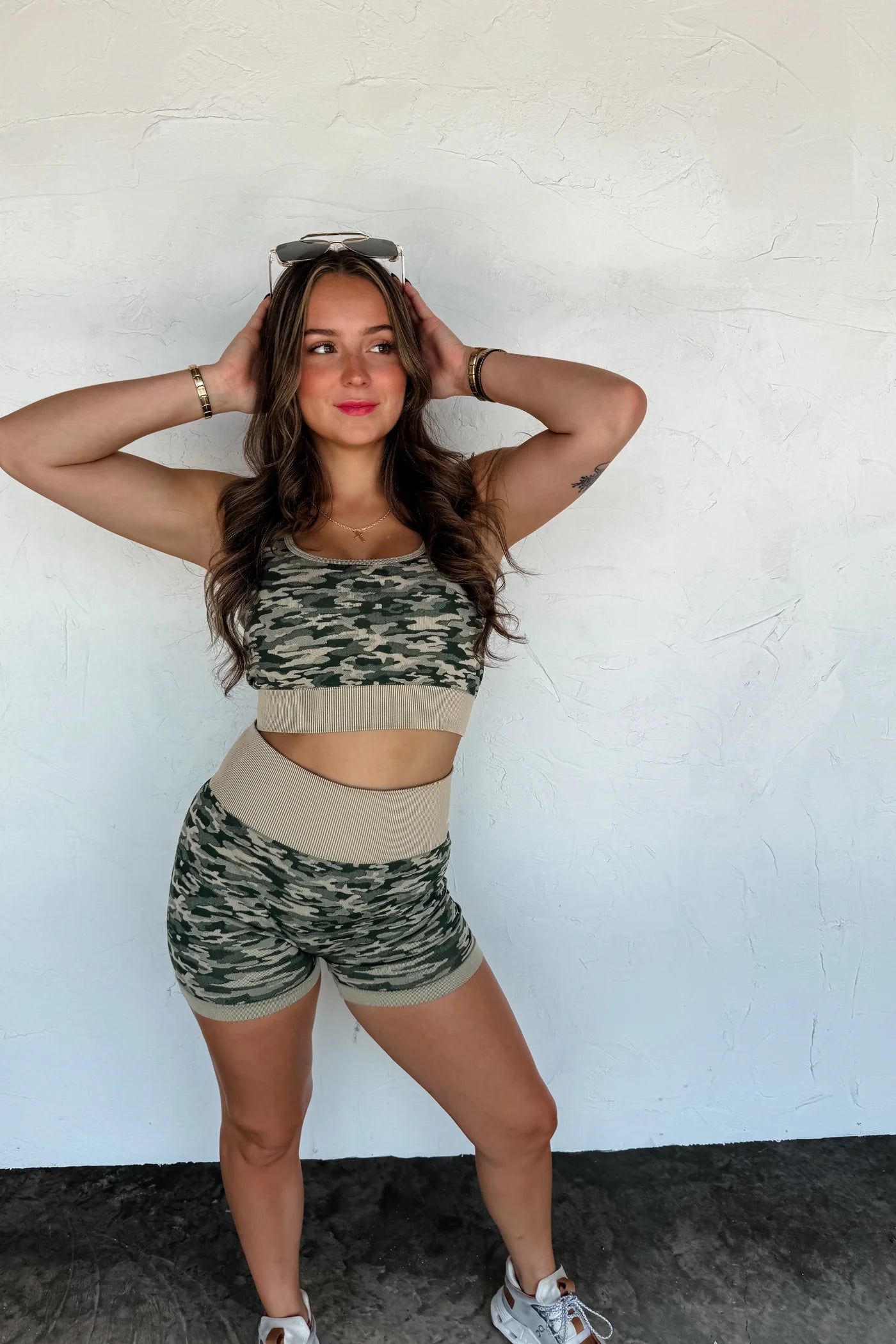 Camo Bra&Bikers Set