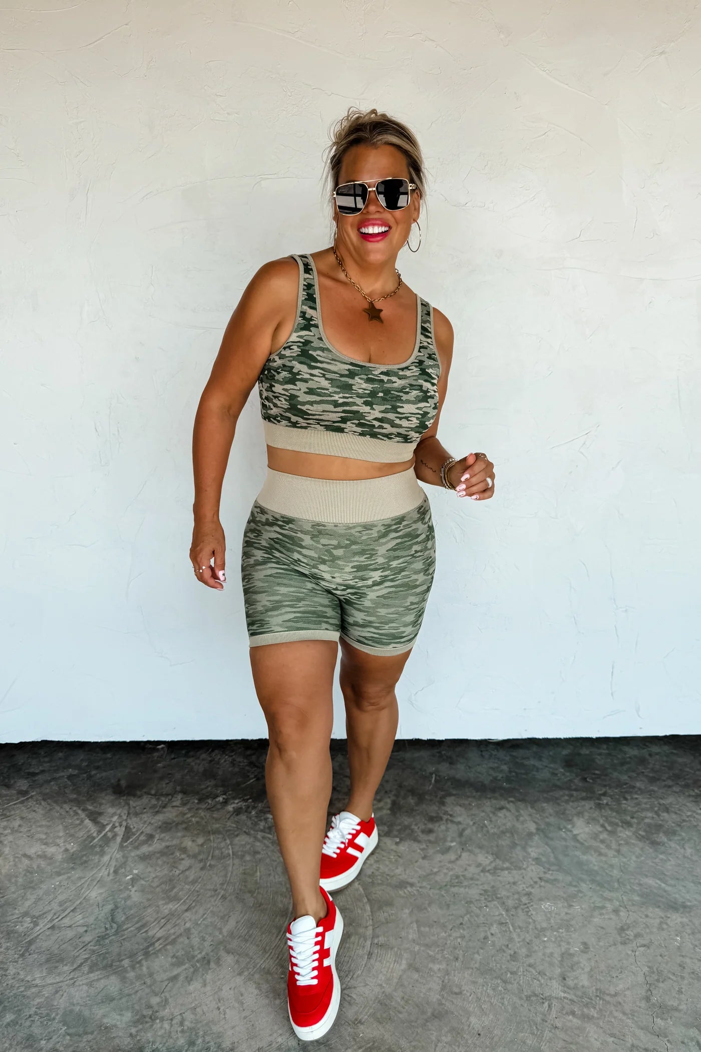 Camo Bra&Bikers Set
