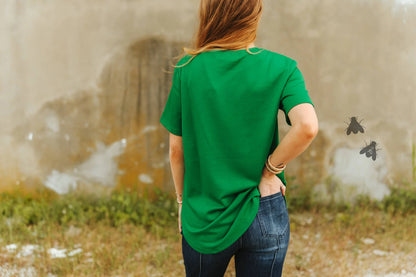 Cloud Basic Tee-Kelly Green