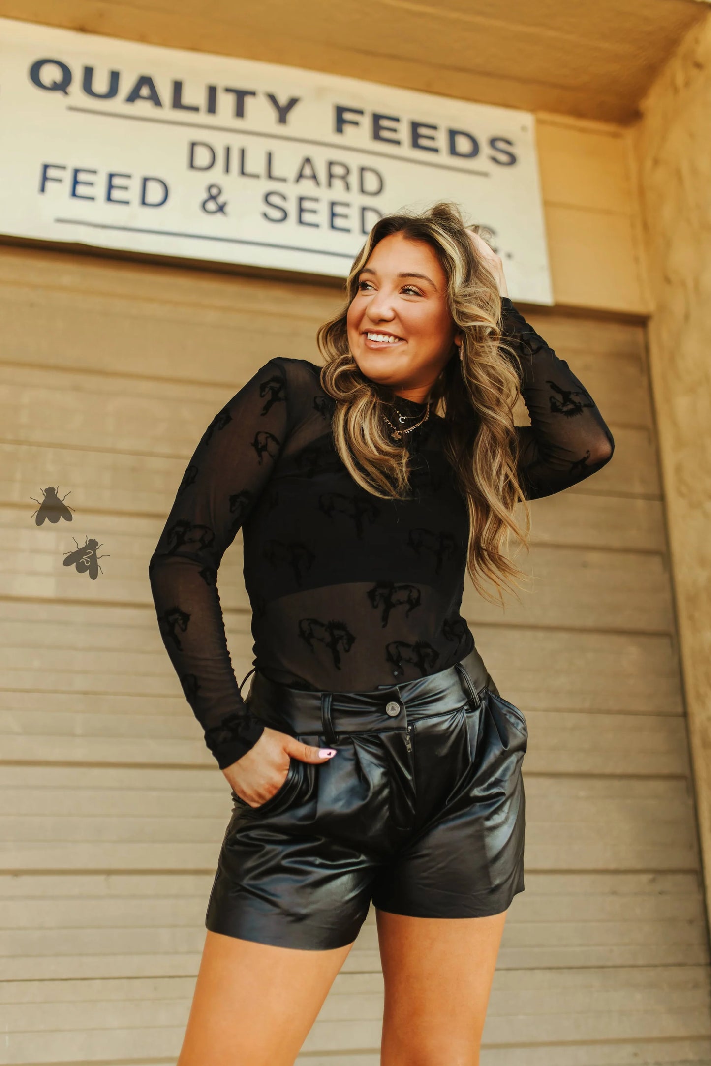 Faux Leather Shorts
