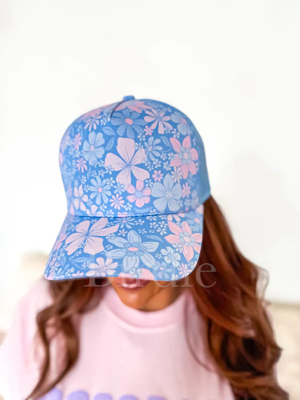 Trucker Hat in Bluebell Blush