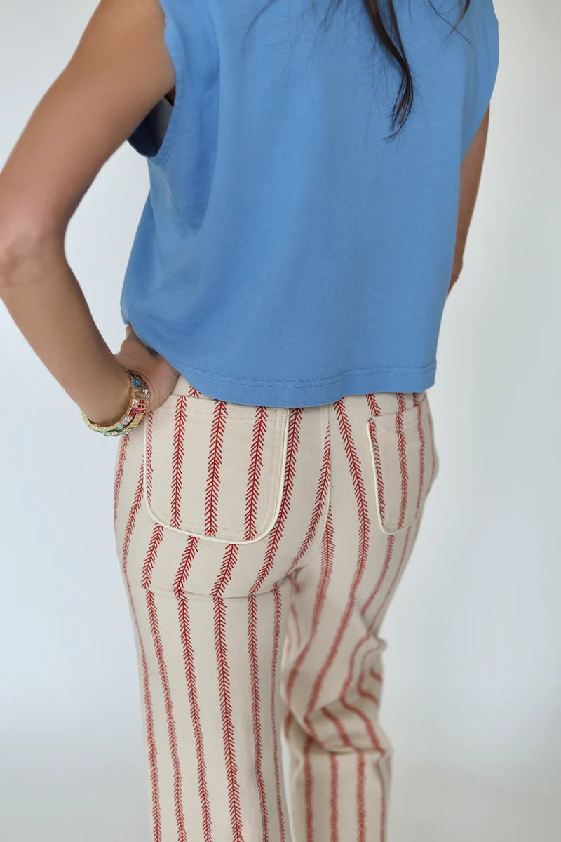 Baseball Denim Jeans