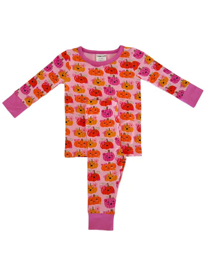 Pumpkin Girlies, Long Sleeve 2-piece Set