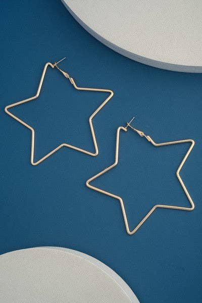 Large Star Hoops